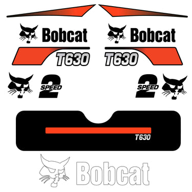 Fits T630 Bobcat Replacement Decal Sticker - Outdoor Durable Laminate